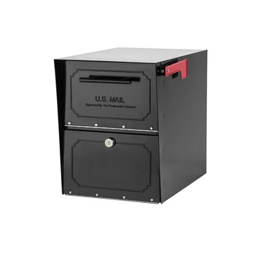 Large White Gibraltar Mailboxes MLM16KW1 Marshall Locking Post Mount Mailbox Large White Gibraltar Mailboxes MLM16KW1 Marshall Locking Post Mount Mailbox